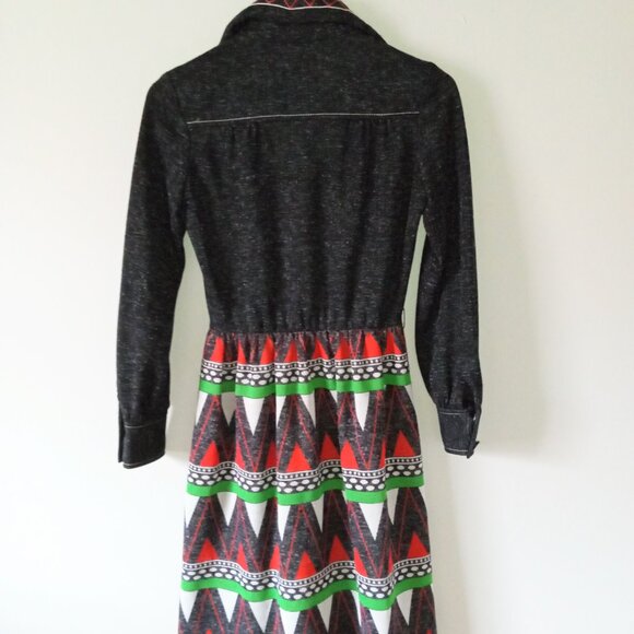 Vintage rare 1970s Howard Wolf Midi Dress - Picture 5 of 6